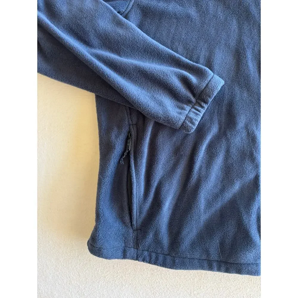 Columbia Full Zip Fleece Jacket Men’s 2XL Navy Blue Outdoors Warm Fall